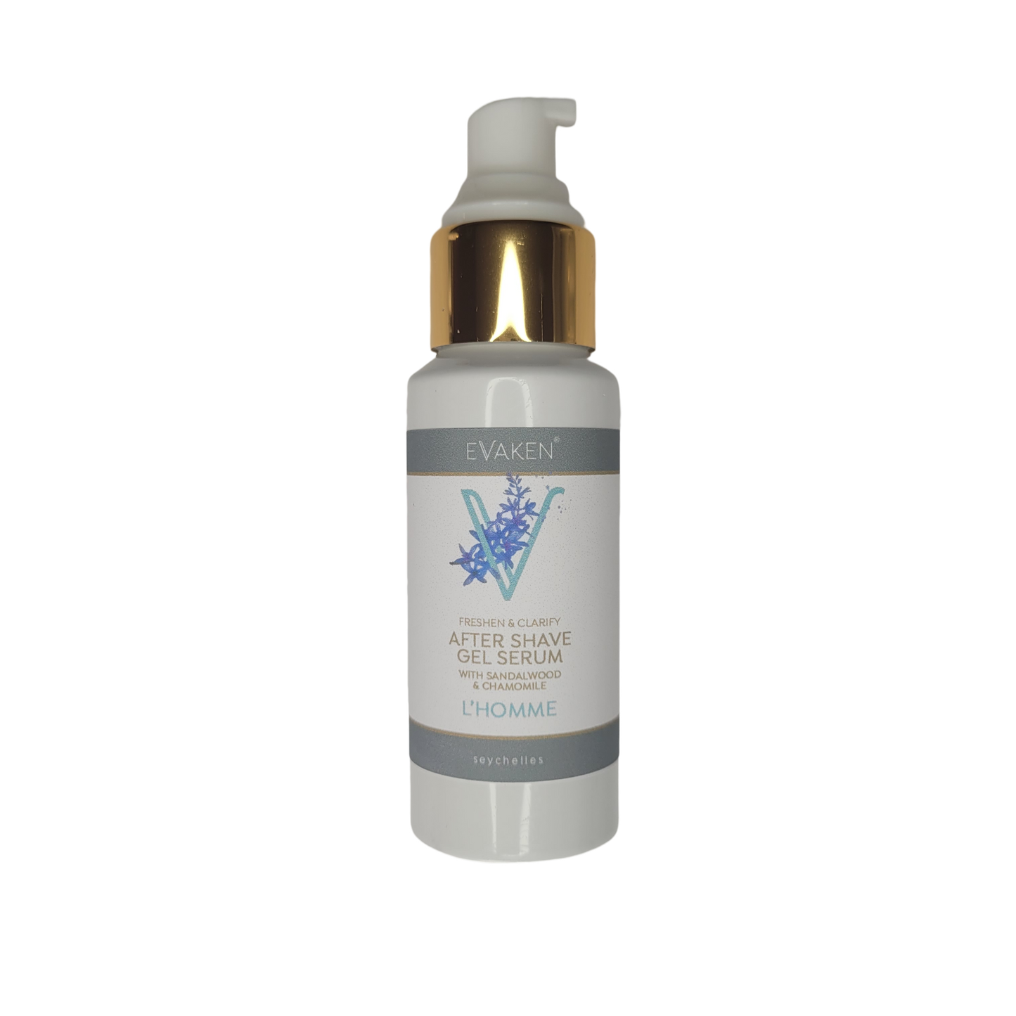 EVAKEN | After Shave Gel Serum Coco de Mer Flasche ohne Hintergrund L`Homme