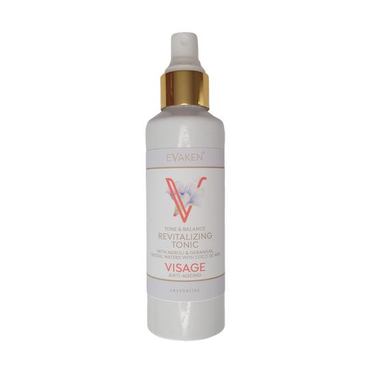 EVAKEN | Revitalisierendes Gesichtswasser und Tonic Visage Anti Ageing mit Neroli und Geranie für strahlende HAut spendet Feuchtigkeit
