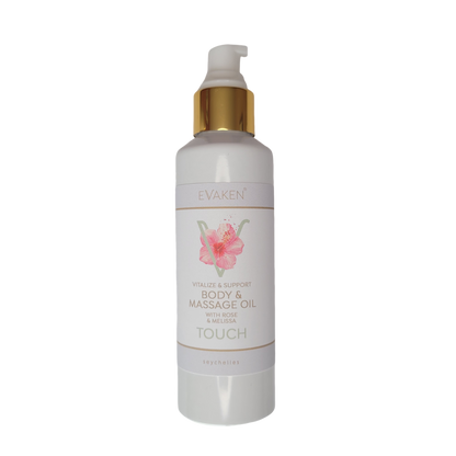 Massage & Body Oil - Für Spannkraft für trockene, reife Haut mit Rose und Melisse