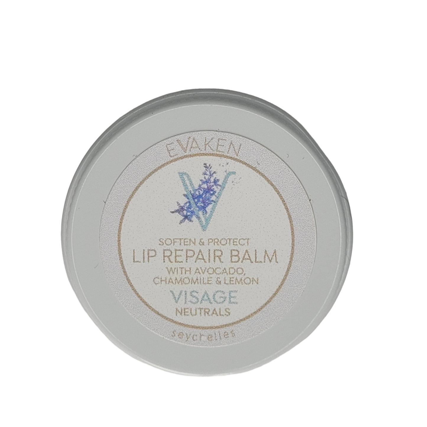 EVAKEN | Natürliche Lippenpflege Repair Balsam mit Avocado, Bienenwachs Kamille Zitrone für zarte geschmeidige Lippen
