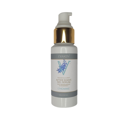 EVAKEN | After Shave Gel Serum Coco de Mer Flasche ohne Hintergrund L`Homme
