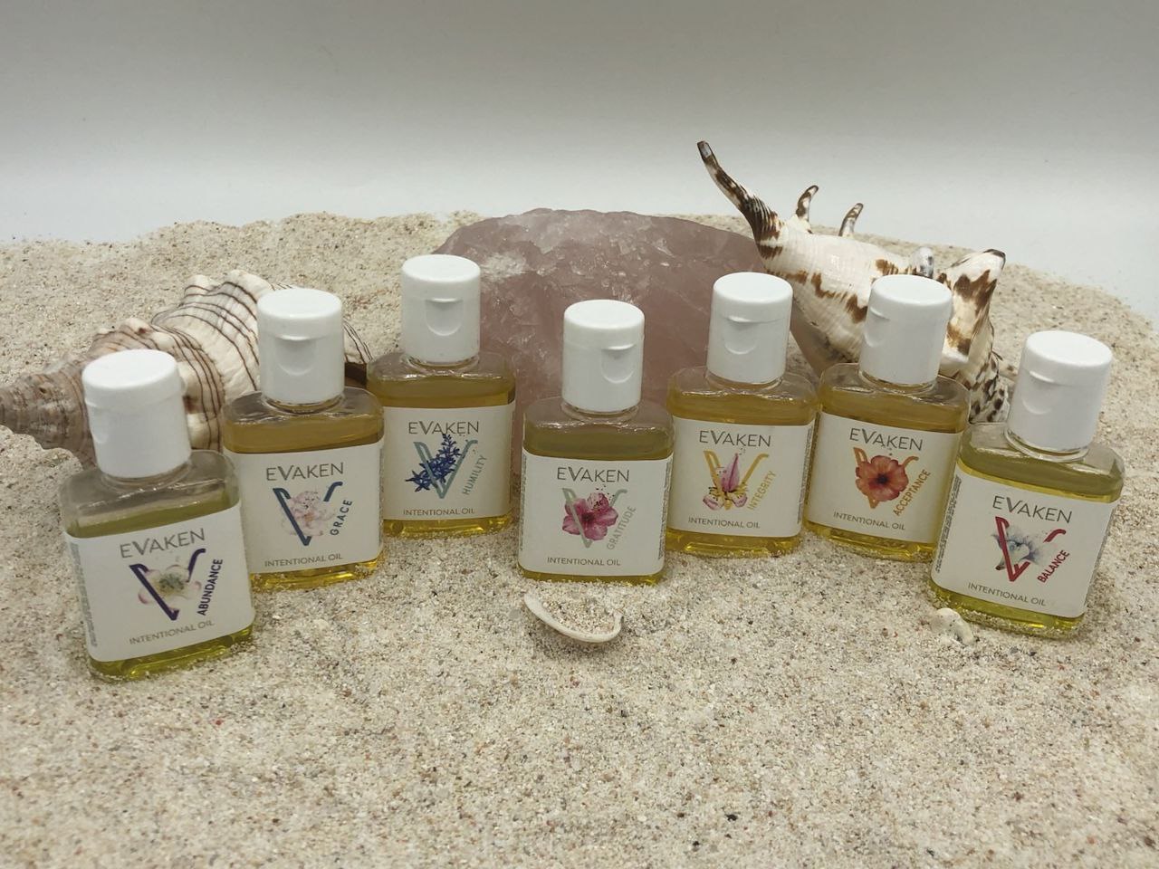 EVAKEN Öl Set Pulspunkte Aromatherapie 7 Evaken Virtues